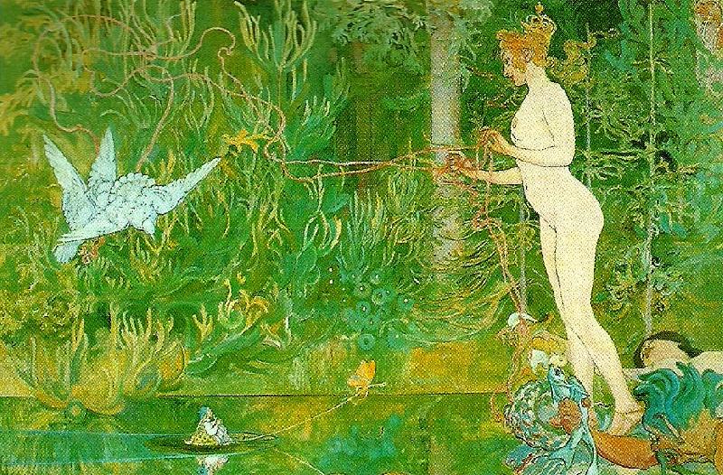 Carl Larsson venus och tummelisa oil painting picture